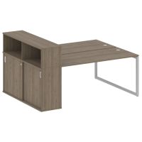 Бенч-система с шкафом-купе на О-обр. м/к Metal System Quattro 40БО.РС-СШК-2.4