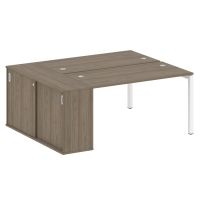 Бенч-система с шкафом-купе на П-обр. м/к Metal System Quattro 50БП.РС-СШК-1.3